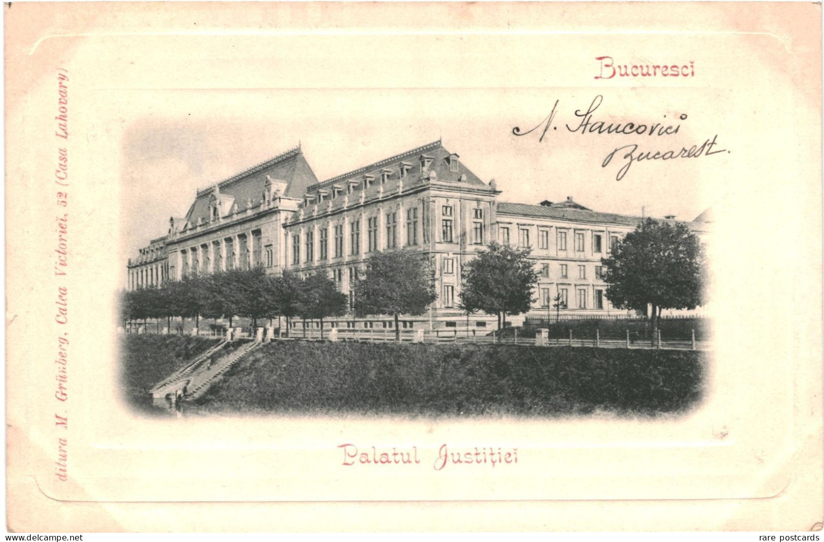 Bucuresti 1903 - Palatul Justititei - Romania
