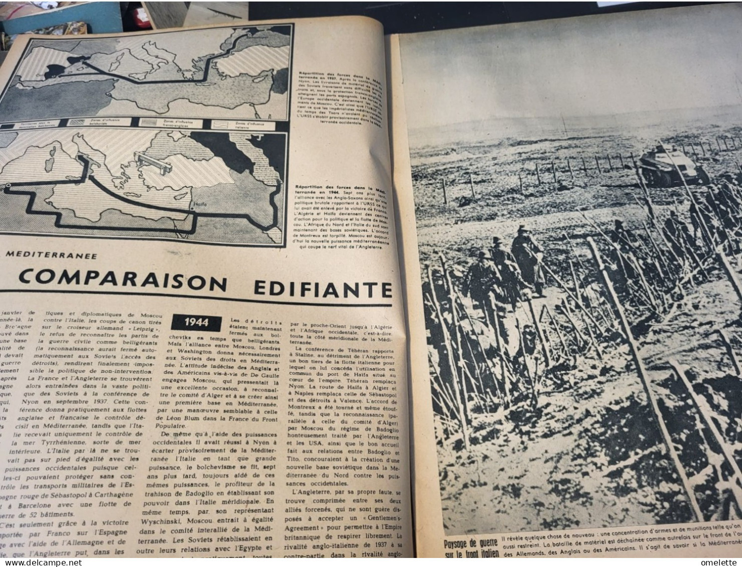 SIGNAL 44 /OUVRIERE FRANCAISE/SOLDATS ROUMAINS FINNOIS /CHARS GENERAL THEISS/OSCAR VOGT/BOMBES/GIONO/MONTMARTRE  BOMBES - 1900 - 1949