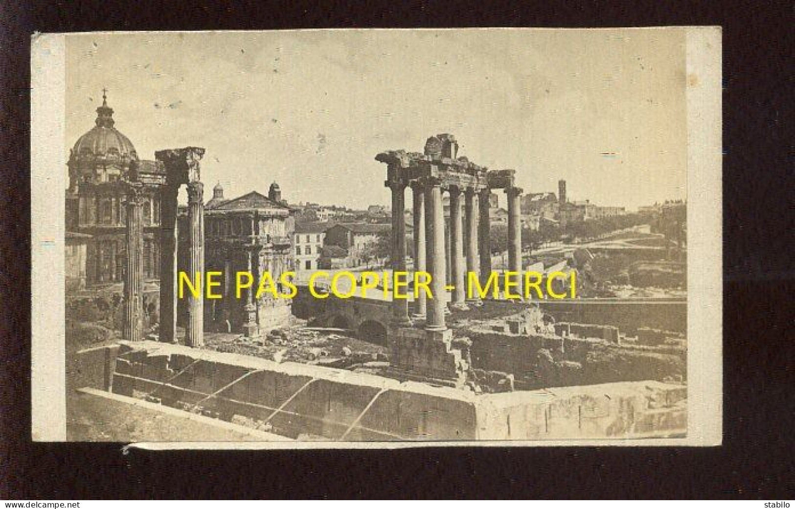 ITALIE - ROME - 1869 - FORUM - FORMAT 10.5 X 6 CM - Lieux