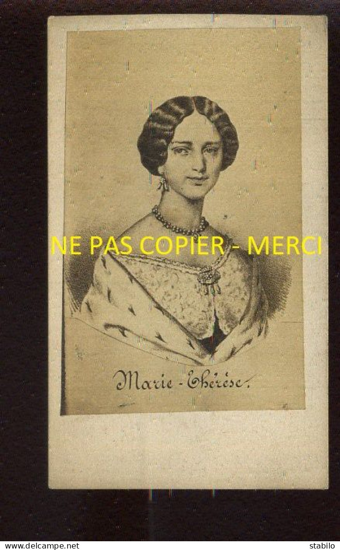 MARIE-THERESE - FORMAT CDV - Personalidades Famosas