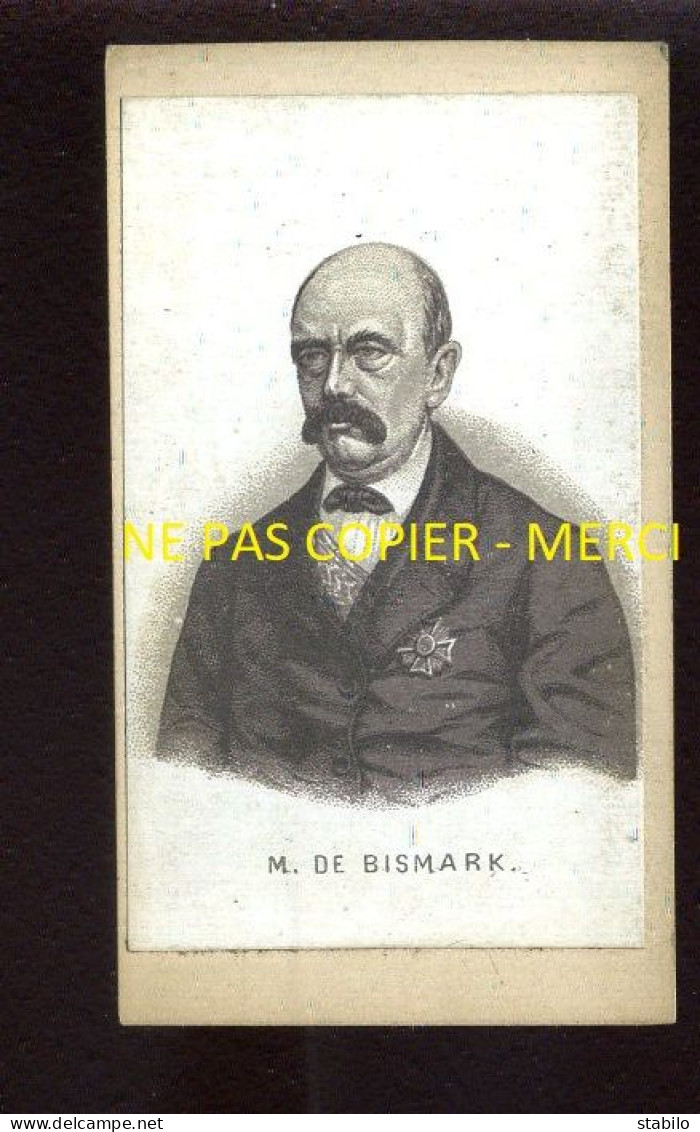 M. DE BISMARK - FORMAT CDV - Berühmtheiten