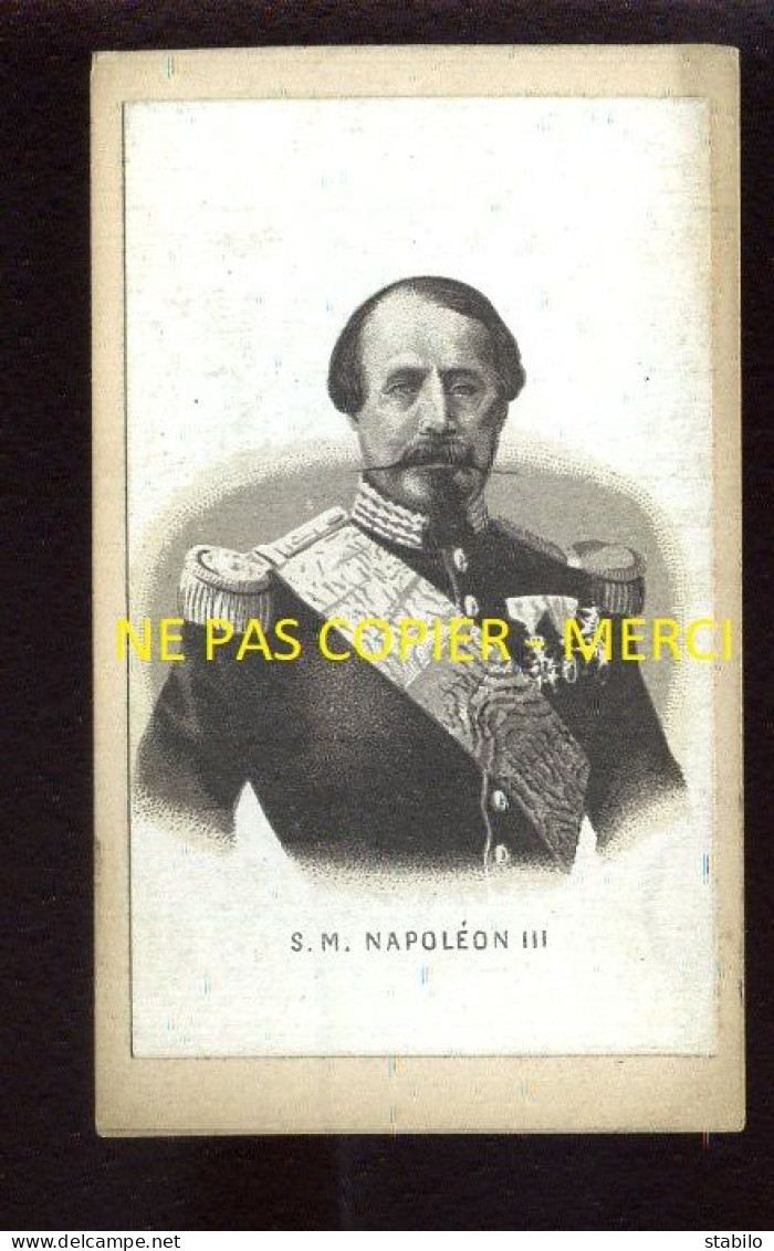 S.M. NAPOLEON III - FORMAT CDV - Beroemde Personen