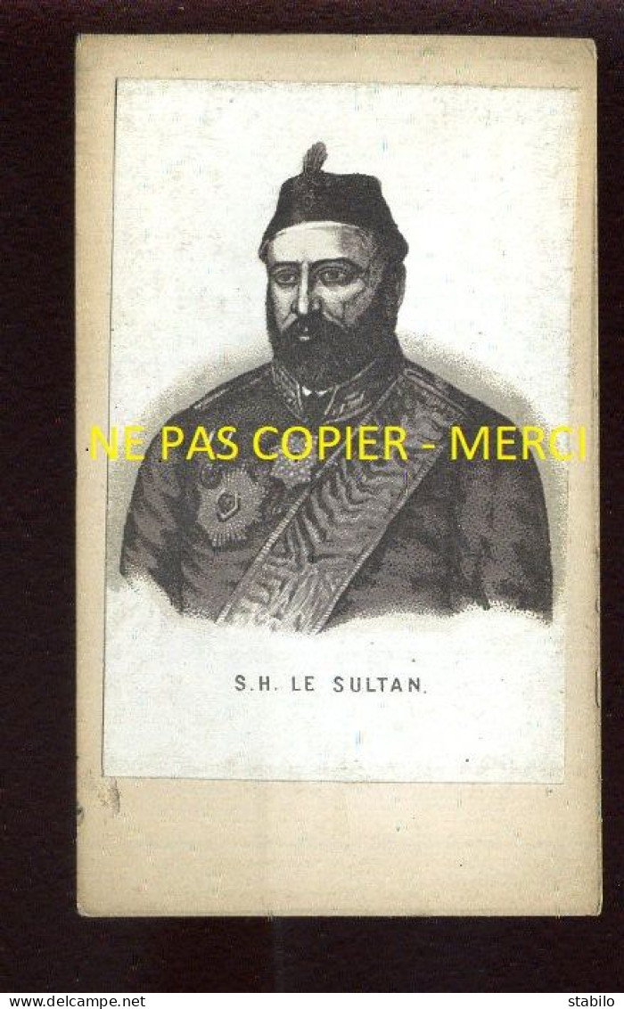 S.H. LE SULTAN - FORMAT CDV - Célébrités