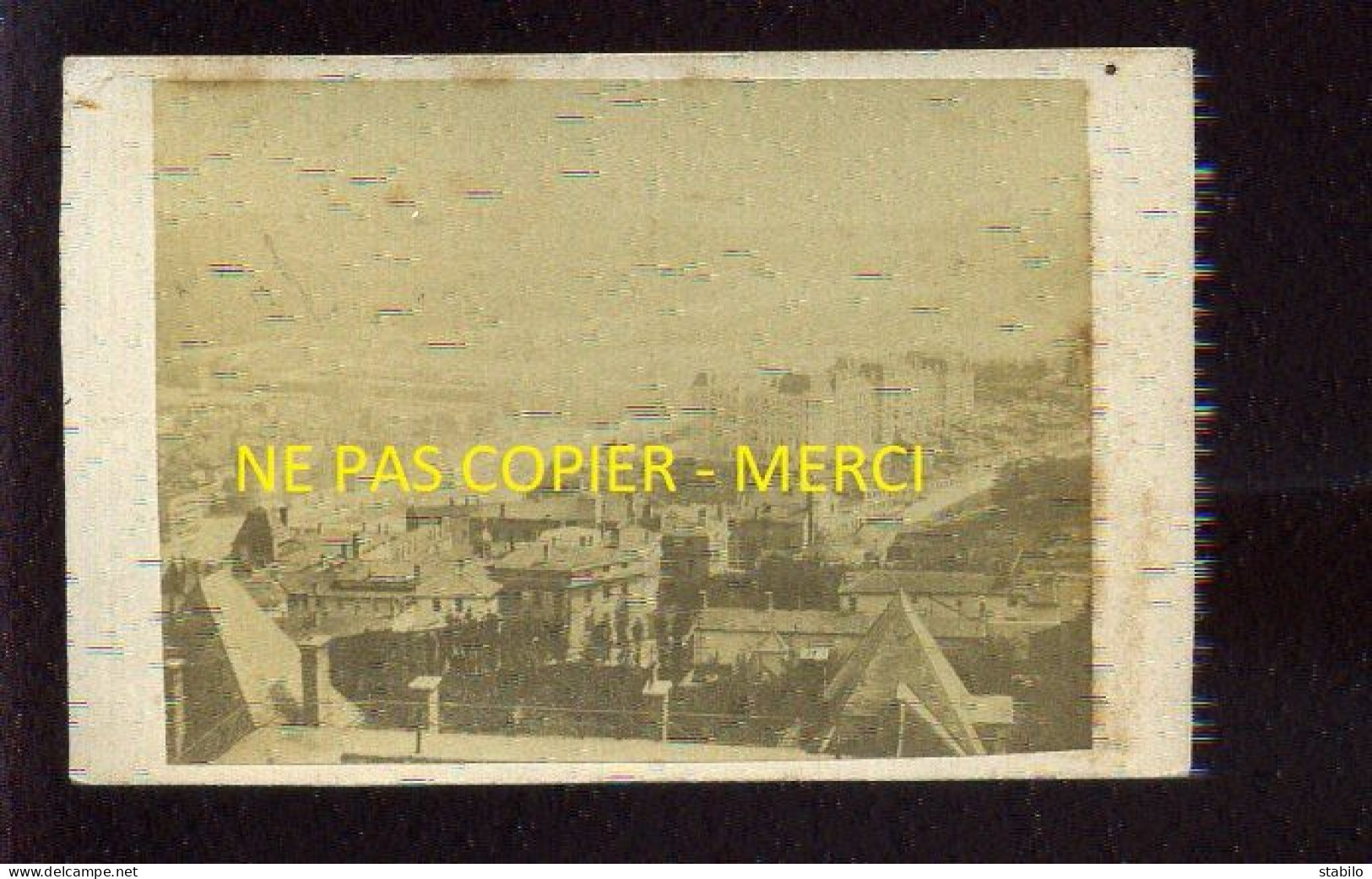 LYON (RHONE) - JONCTION DU RHONE ET DE LA SAONE 1866 - FORMAT 9.5 X 6.3 CM - Lieux