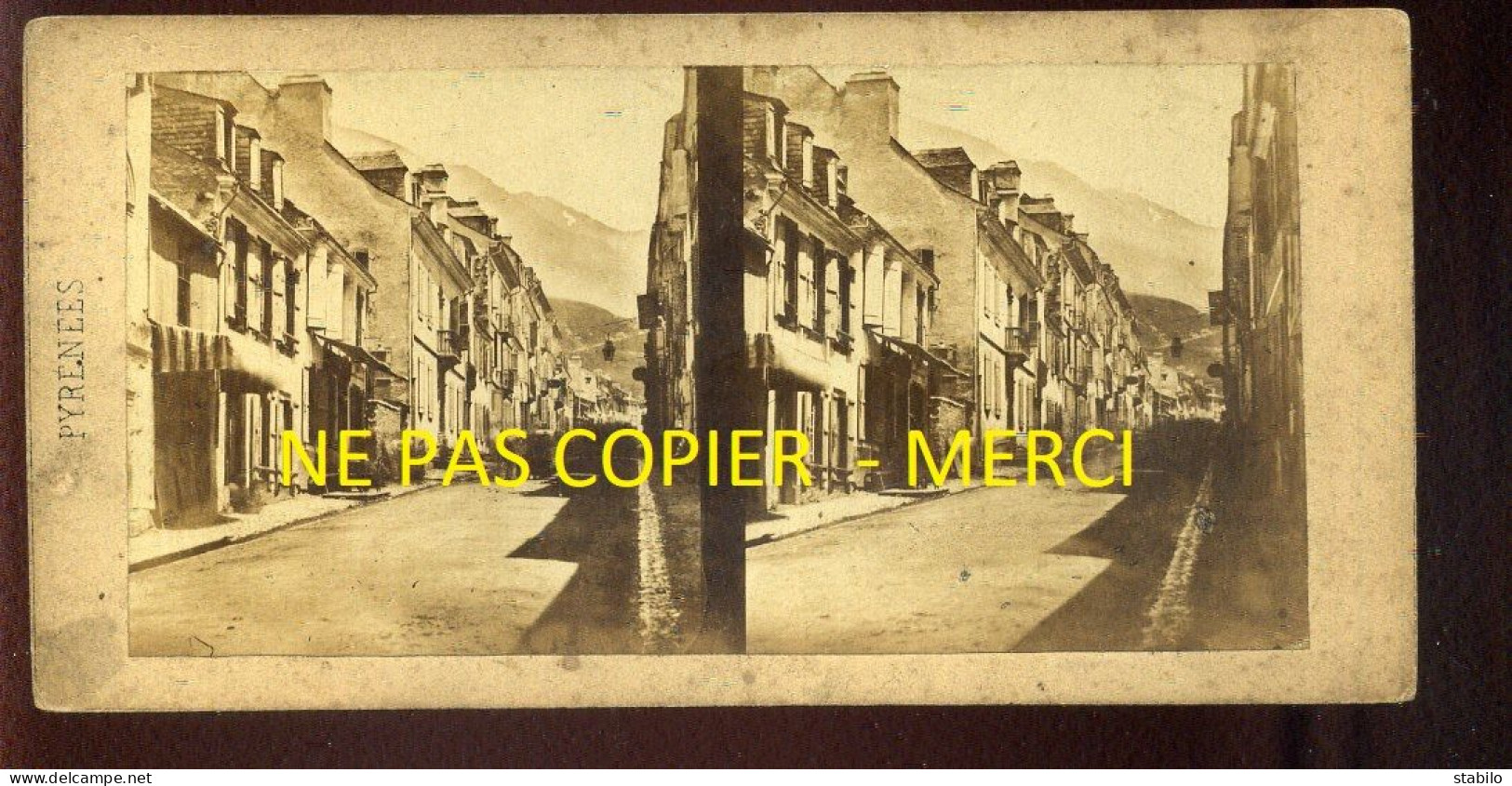 PHOTO STEREO - BAREGES (HAUTES-PYRENEES) - FORMAT 17 X 8.5 CM  - Photos Stéréoscopiques