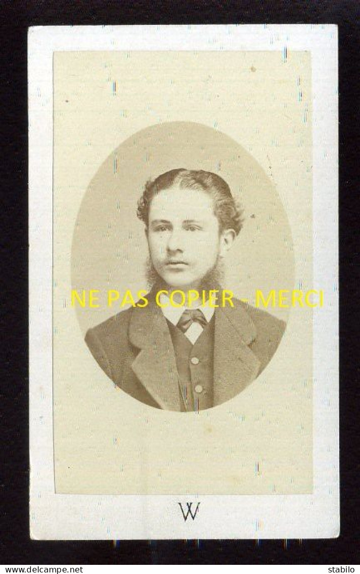 PERSONNAGE - PHOTOGRAPHIE WALERY, 14 BOULEVARD DU MUSEE MARSEILLE - FORMAT CDV - Personnes Anonymes