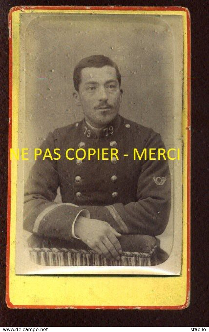 MILITAIRE - 79 SUR LE COL - FORMAT CDV - Krieg, Militär