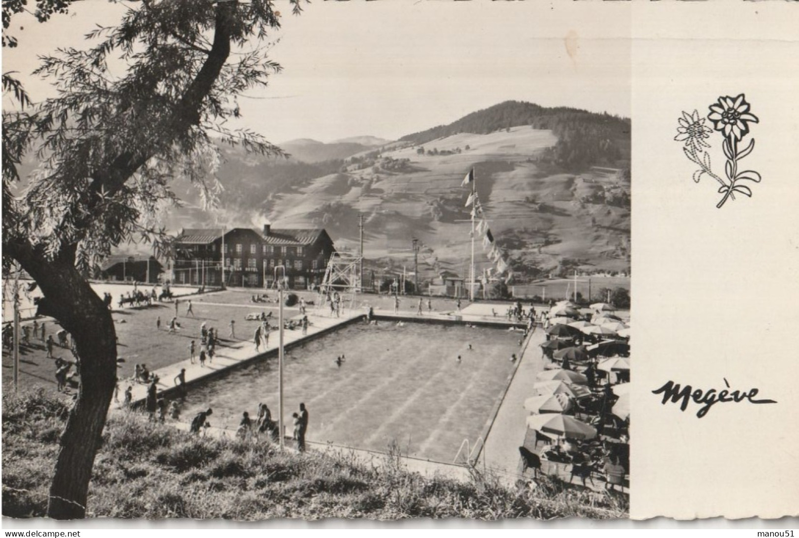 MEGEVE - CPSM : Hôtel " La Résidence " Piscine Et Tennis - Megève