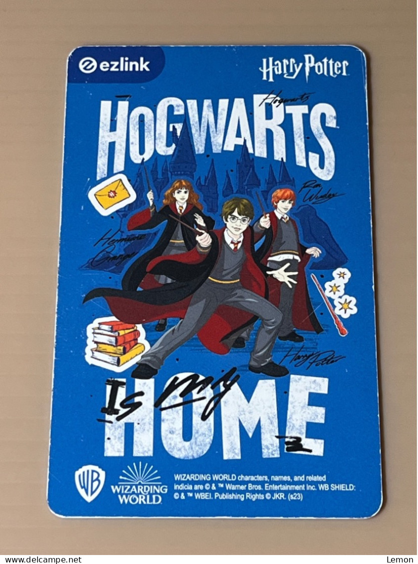 Singapore Nets Flashpay EZ Link Transport Metro Train Subway Card, Warner Bros. Harry Potter, Set Of 1 Used Card - Singapour