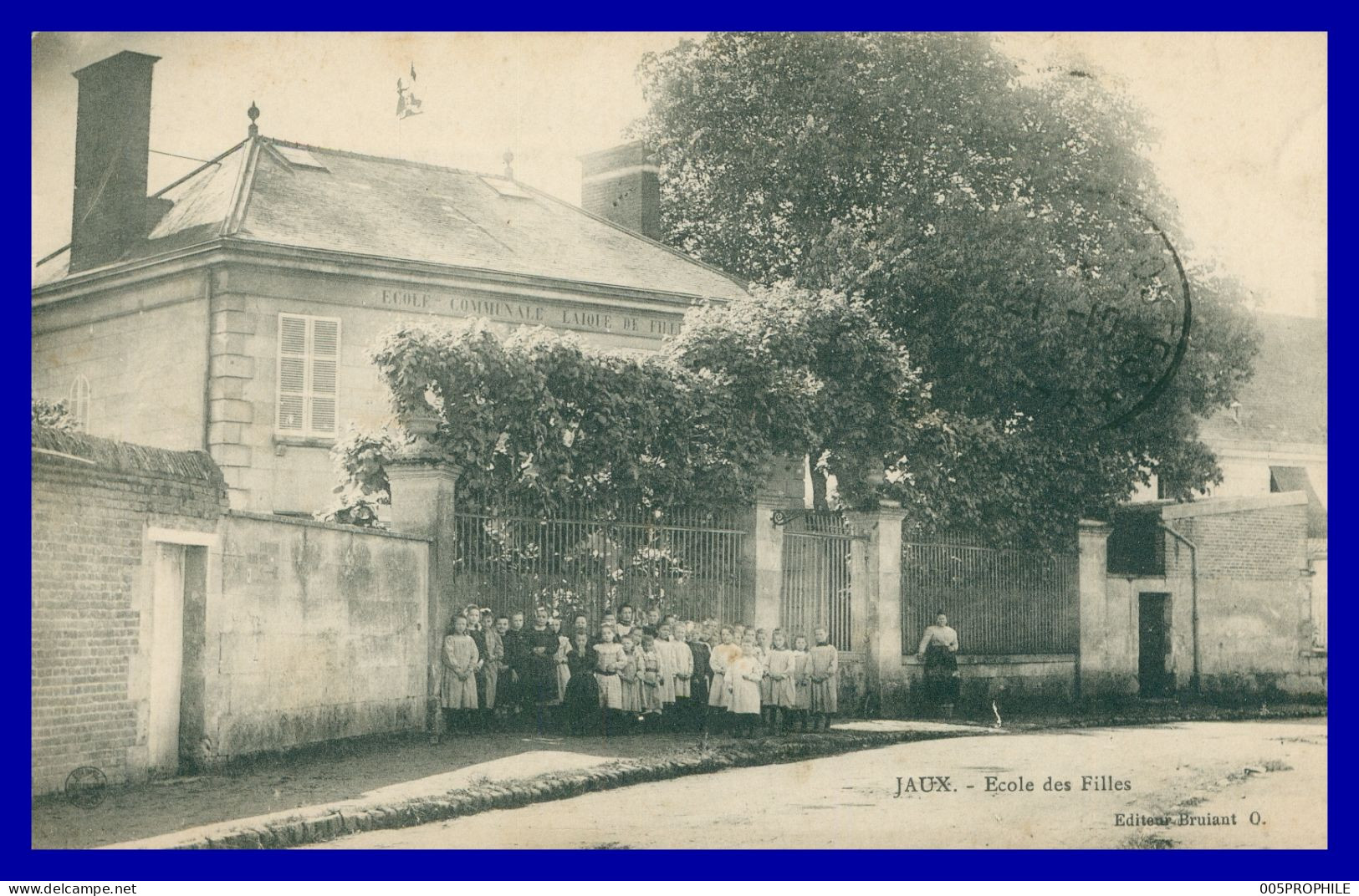 * JAUX * ECOLE COMMUNALE LAIQUE DE FILLES - ECOLIERES - ECOLIERS - ANIMEE - EDIT. BRUIANT - 1915 - DES - Sonstige & Ohne Zuordnung