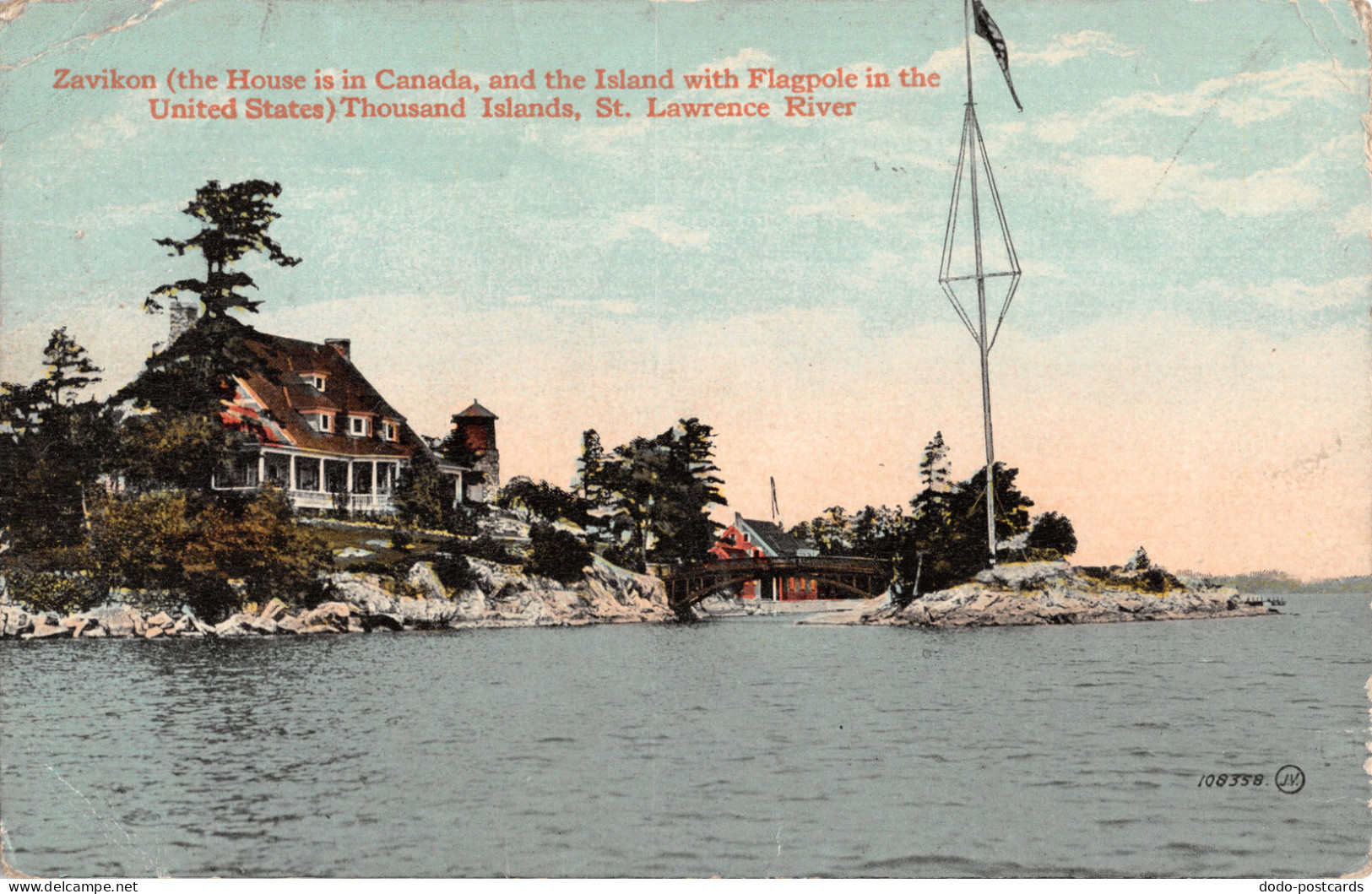 R332705 Zavikon. Thousand Island. St. Lawrence River. 108358. Valentine. 1917 - World