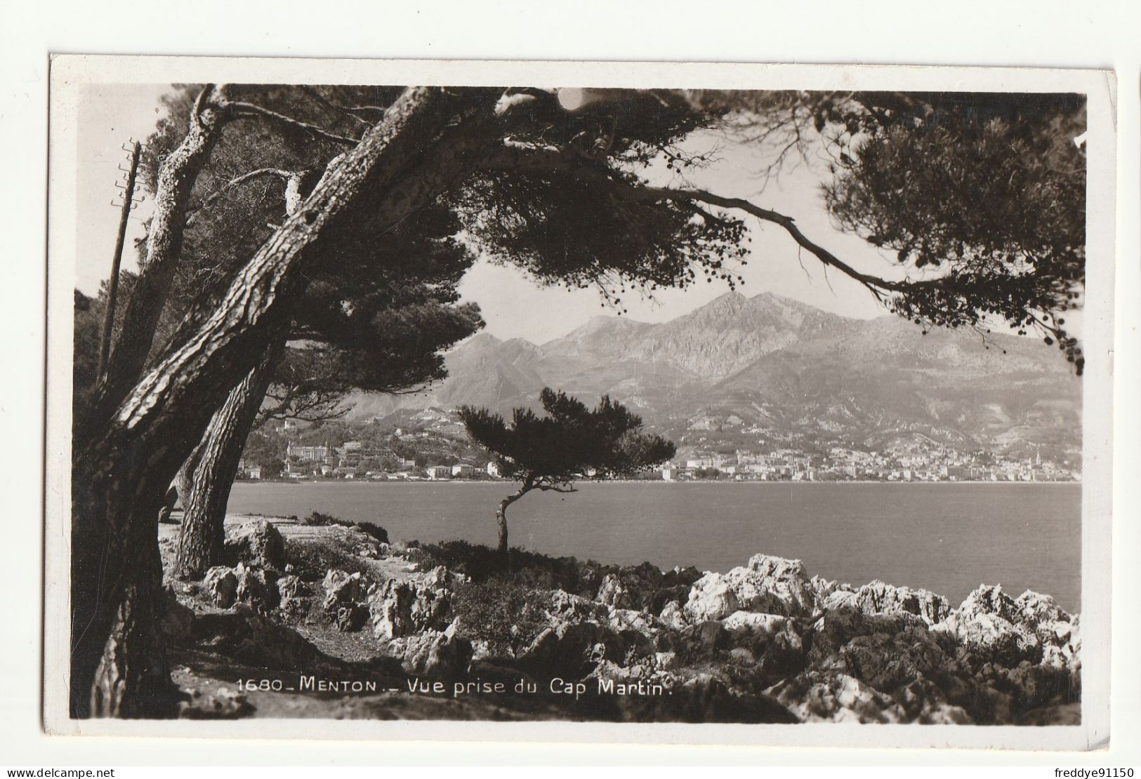 06 . Menton . Vue Prise Du Cap Martin - Menton