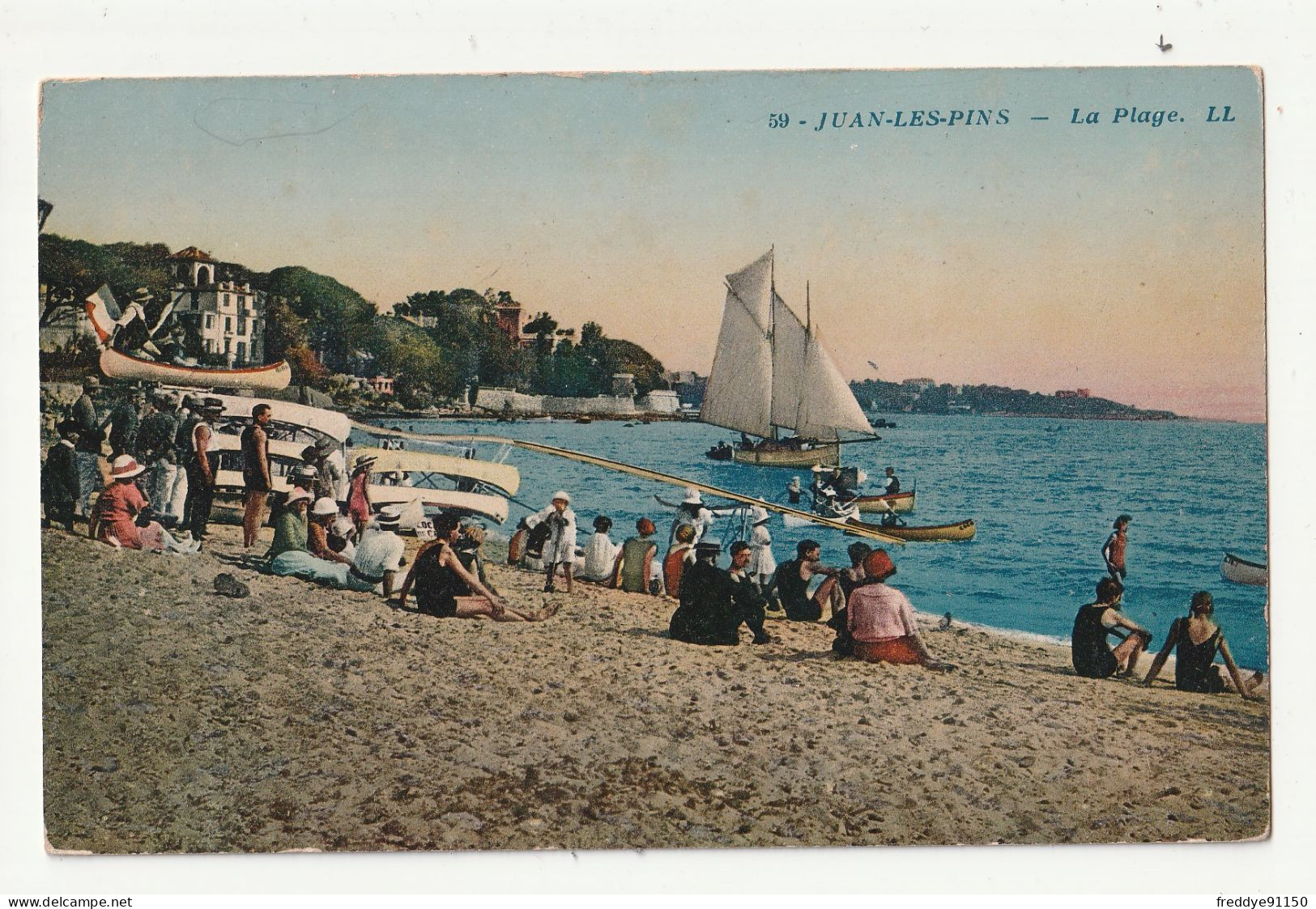 06 . JUAN LES PINS . LA  PLAGE  - Otros & Sin Clasificación