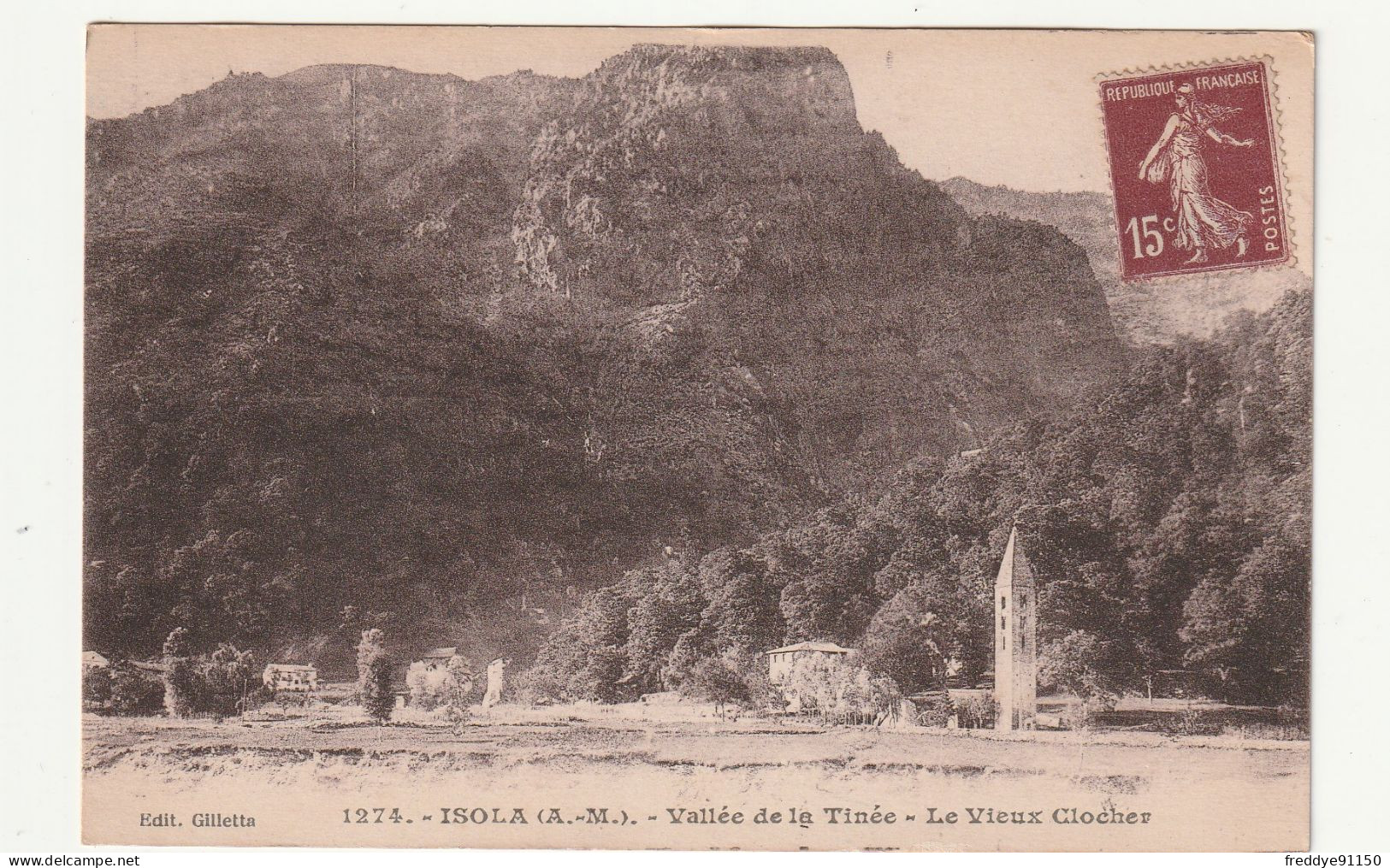 06 . ISOLA . Vallée De La Tinée . Le Vieux Clocher - Sonstige & Ohne Zuordnung