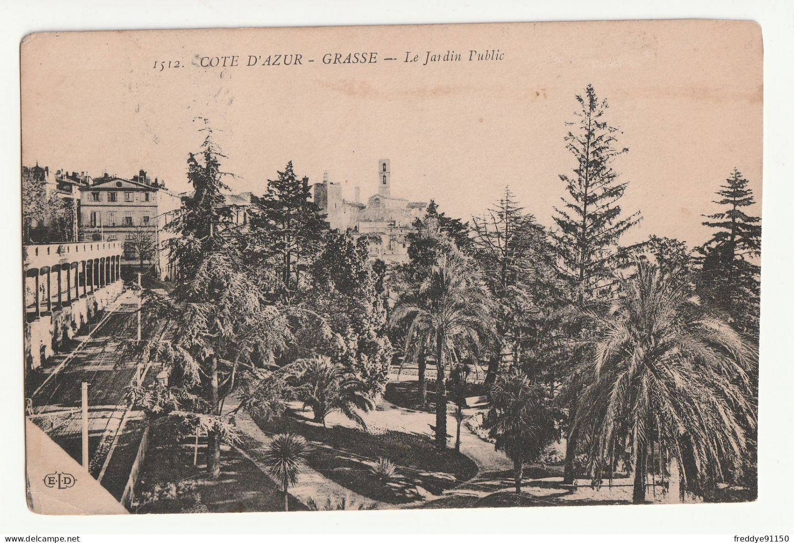 06 . Grasse . Le Jardin Public . 1913 - Grasse