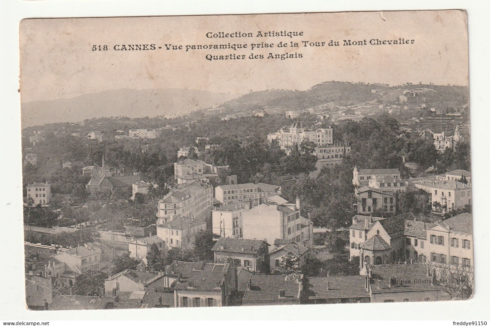 06 . Cannes . Vue Panoramique Prise De La Tour Du Mont Chevalier . 1907 - Cannes