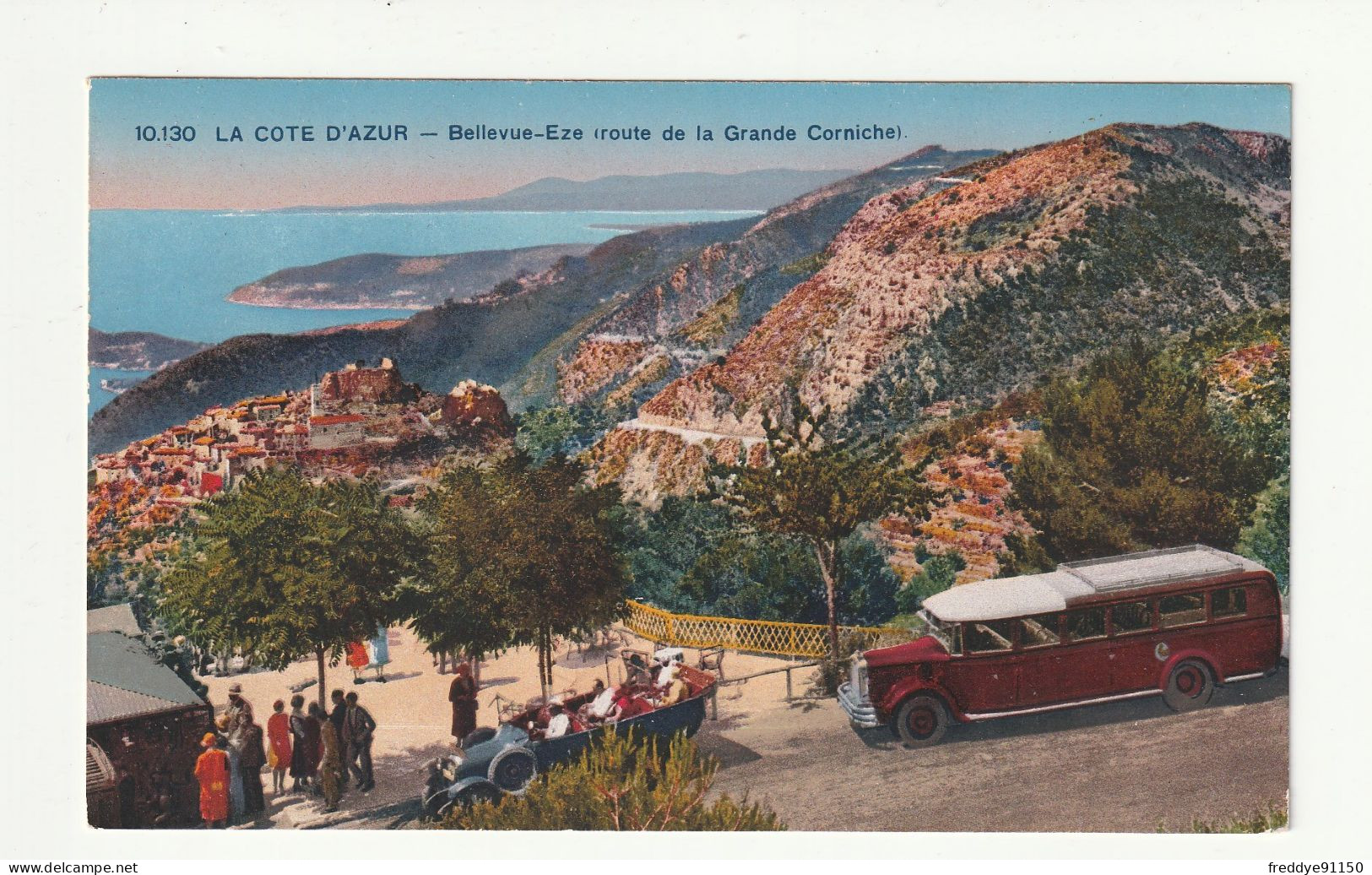 06 . Bellevue - Eze . Route De La Grande Corniche . Automobile . Autocar - Eze