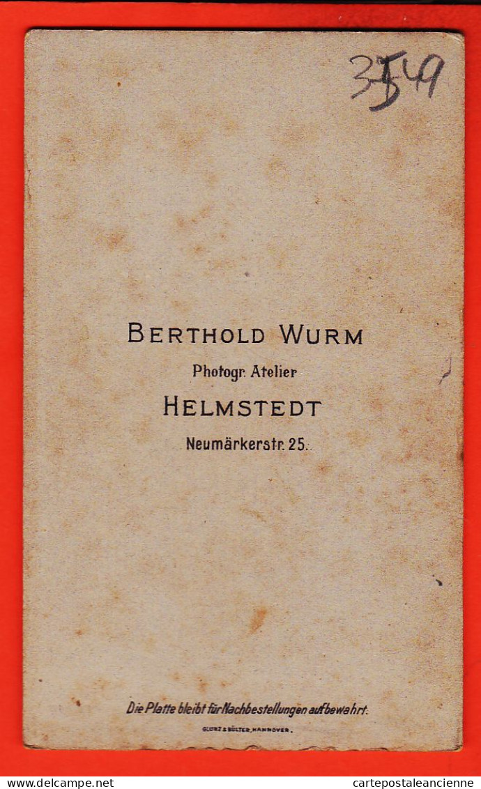 01121 / ⭐ Photo CDV HELMSTEDT Niedersachsen ◉ Bébé Beret-charlotte Baskenmütze ◉ Atelier Photographie Berthold WURM  - Anonieme Personen