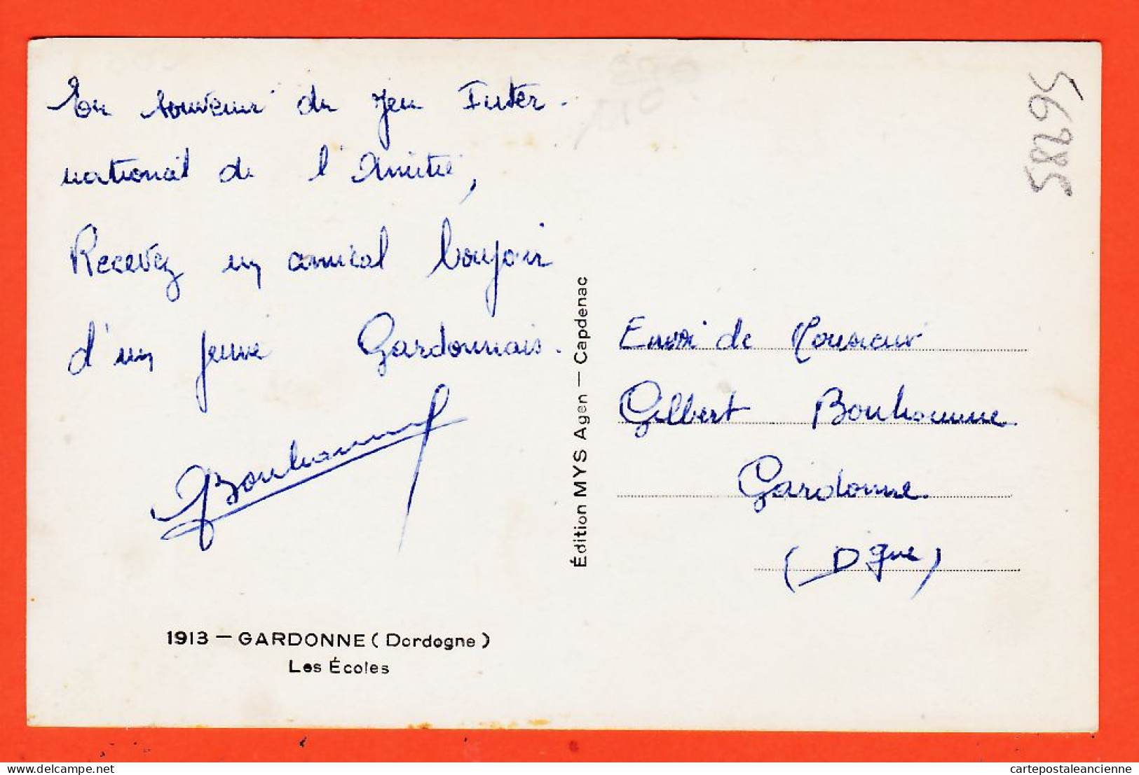 01322 / GARDONNE 24-Dordogne Les Ecoles 1950s à Gilbert BONHOMME Gardonne / Photo-Bromure P.F MYS N°1913 - Sonstige & Ohne Zuordnung