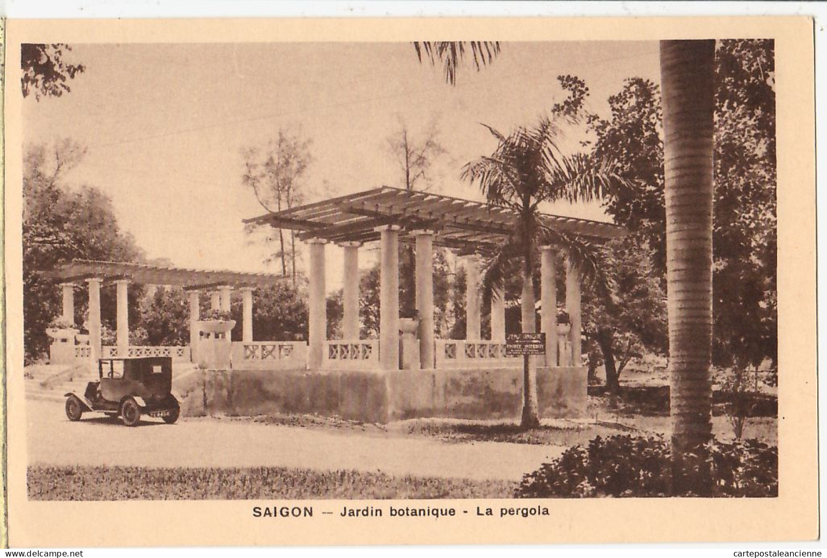 01021 ● Indochine Vietnam SAIGON Pergola Du Jardin Botanique 1910s Edition NADAL BRAUN Viet Nam Indo-Chine - Vietnam