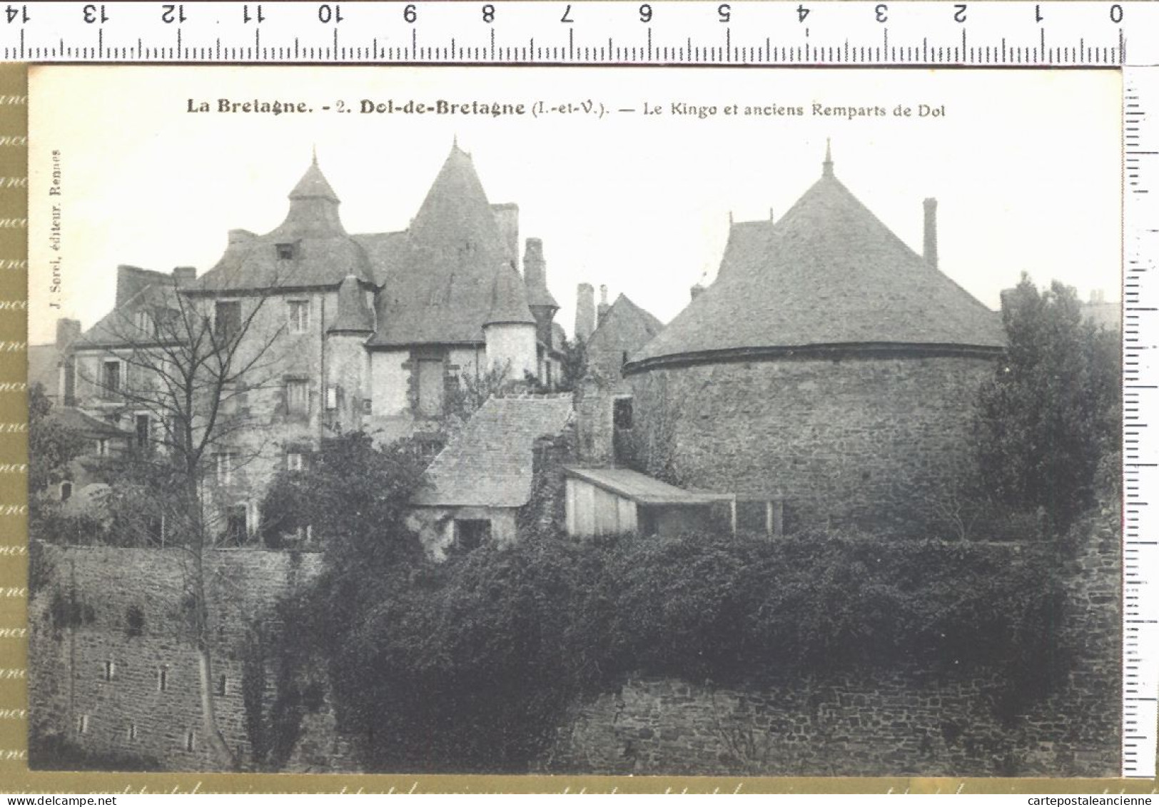 01113 / ⭐ (•◡•) DOL-de-BRETAGNE 35-Ille Et Vilaine Le KINGO Anciens Remparts De DOL 1910s / SOREL 2 - Dol De Bretagne