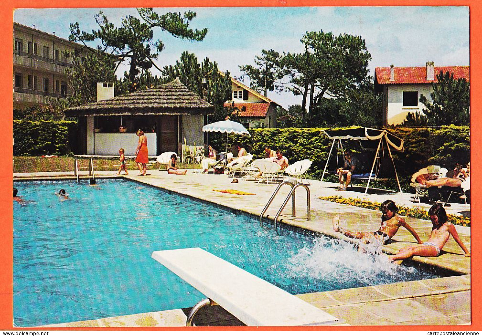 01355 / CAPBRETON-PLAGE 40-Landes ATLANTIC-HOTEL Avenue LATTRE De TASSIGNY Piscine 1980s à COQUIDE Coulanges La Vineuse - Capbreton