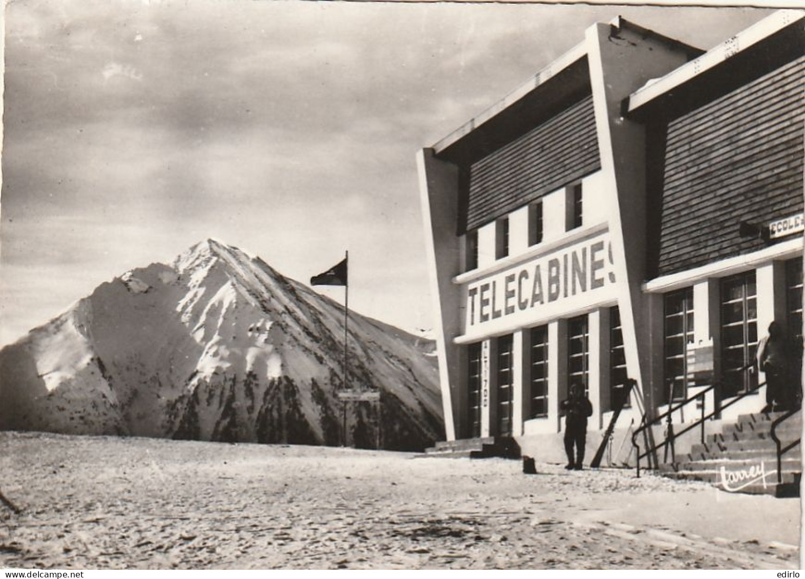 *** 65 ***   SAINT LARRY  Sports D'Hiver Télécabines Gare Du Télécabine --  Timbre Décollé - Otros & Sin Clasificación