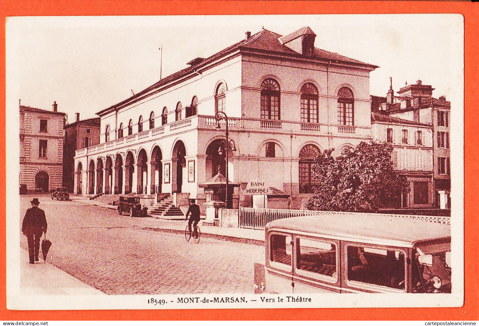 01394 / MONT-de-MARSAN 40-Landes BAINS MODERNES Vers Le Théatre 1930s Editeur ? N°18549 - Mont De Marsan