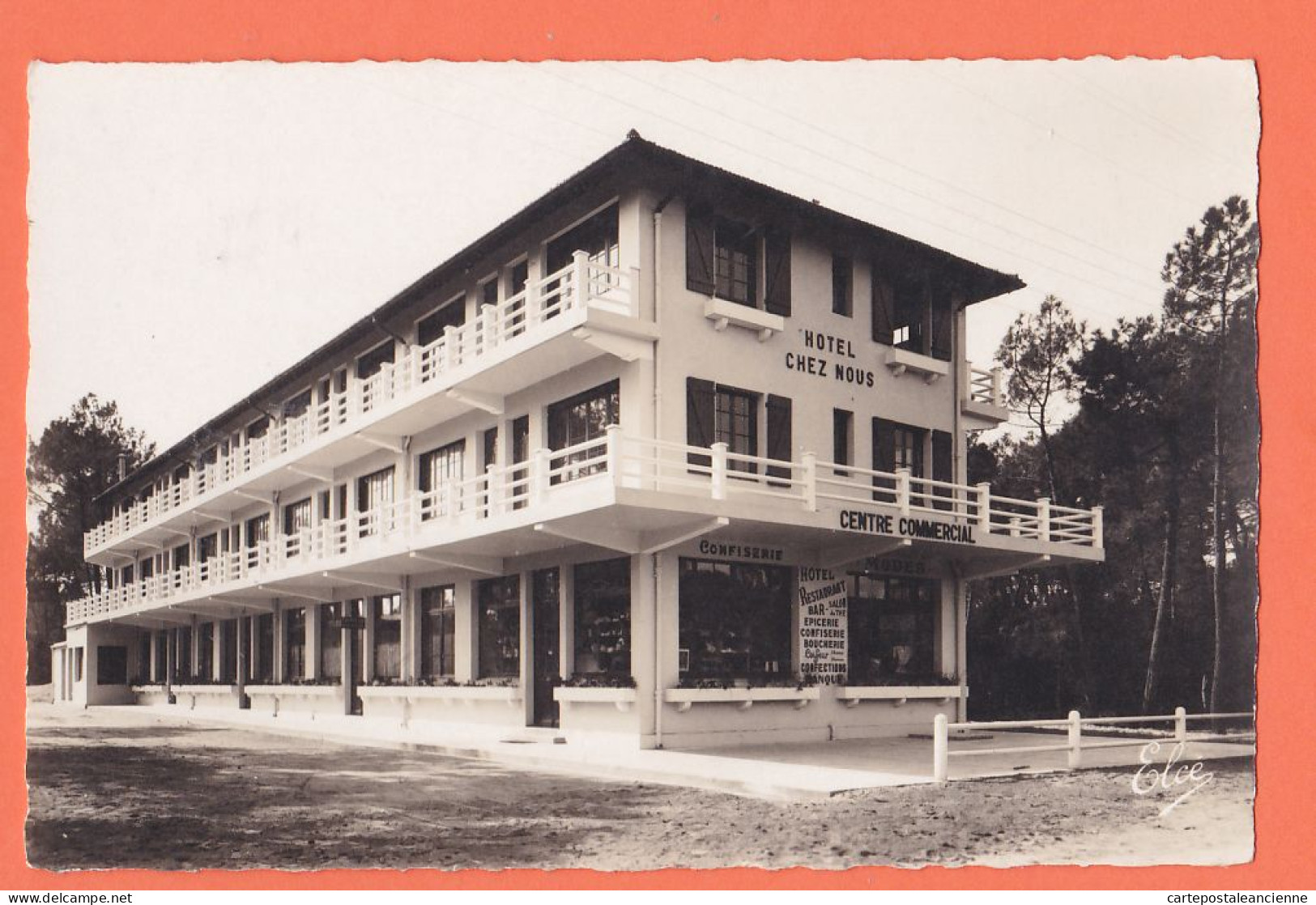 01410 / LABENNE-OCEAN 40-Landes Centre Commercial Et Hotel CHEZ NOUS 1950s Photo-Bromure CHATAGNEAU 482 - Other & Unclassified