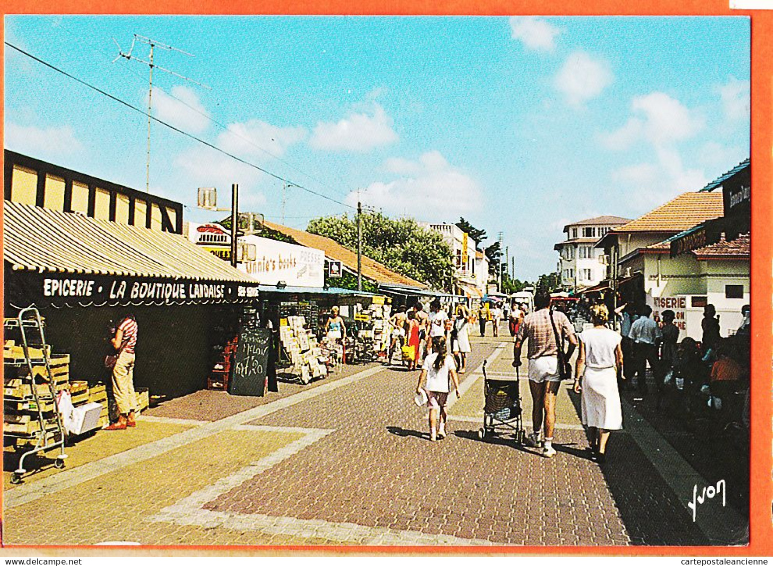 01341 / MIMIZAN-PLAGE 40-Landes Epicerie Boutique Landaise Presse-Journaux La Rue Piétonne 1980s YVON  - Mimizan Plage