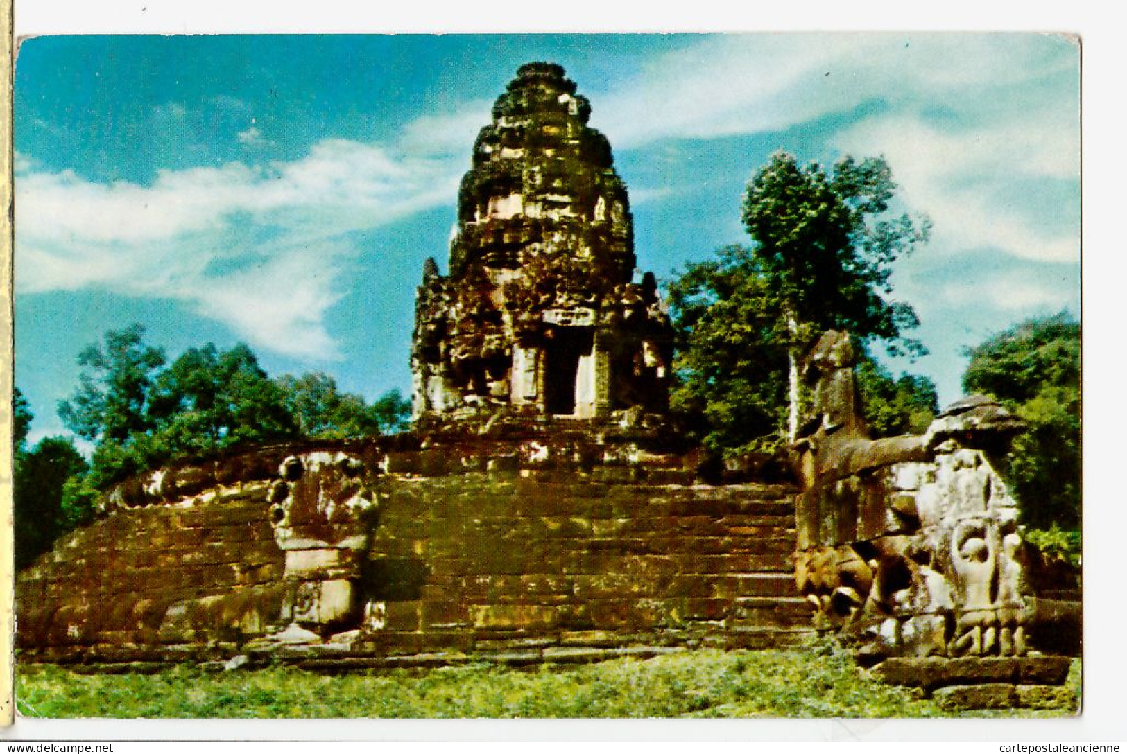 01058 ● Cambodge NEAK PEAN ANGKOR WAT CAMBODJA 1940s De SIN-KEN Chez PHA VA Kampong Chan -Hotel International PNOMPENH - Cambodge