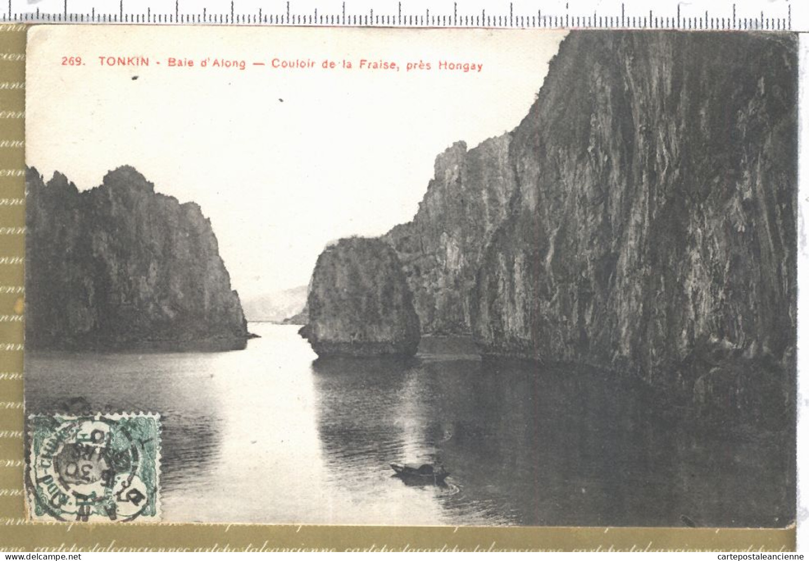 01015 ● TONKIN Baie D'ALONG Couloir De La FRAISE Prés D' HONGAY 1910 à Jean FOLLIET Mailly-la-Ville -DIEULEFILS 269 - Vietnam