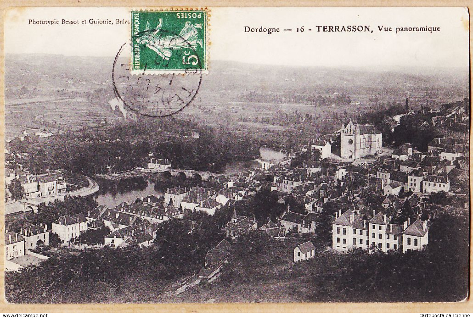 01290 / TERRASSON Dordogne Vue Panoramique 1910s De Claire à DUSSEAU Rue Pinel Carcassonne -BESSOT GUIONIE 16 - Sonstige & Ohne Zuordnung