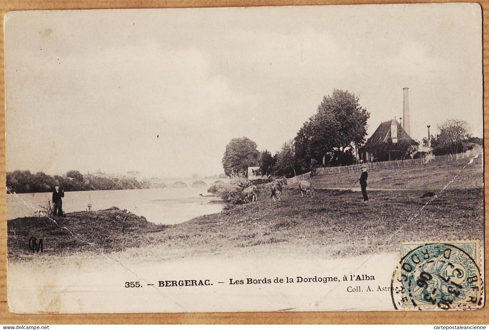 01179 / BERGERAC Les Bords De La DORDOGNE à L' ALBA 1906 De BELUGUE à GUILLEBERT Paris- ASTRUC 10 - Bergerac