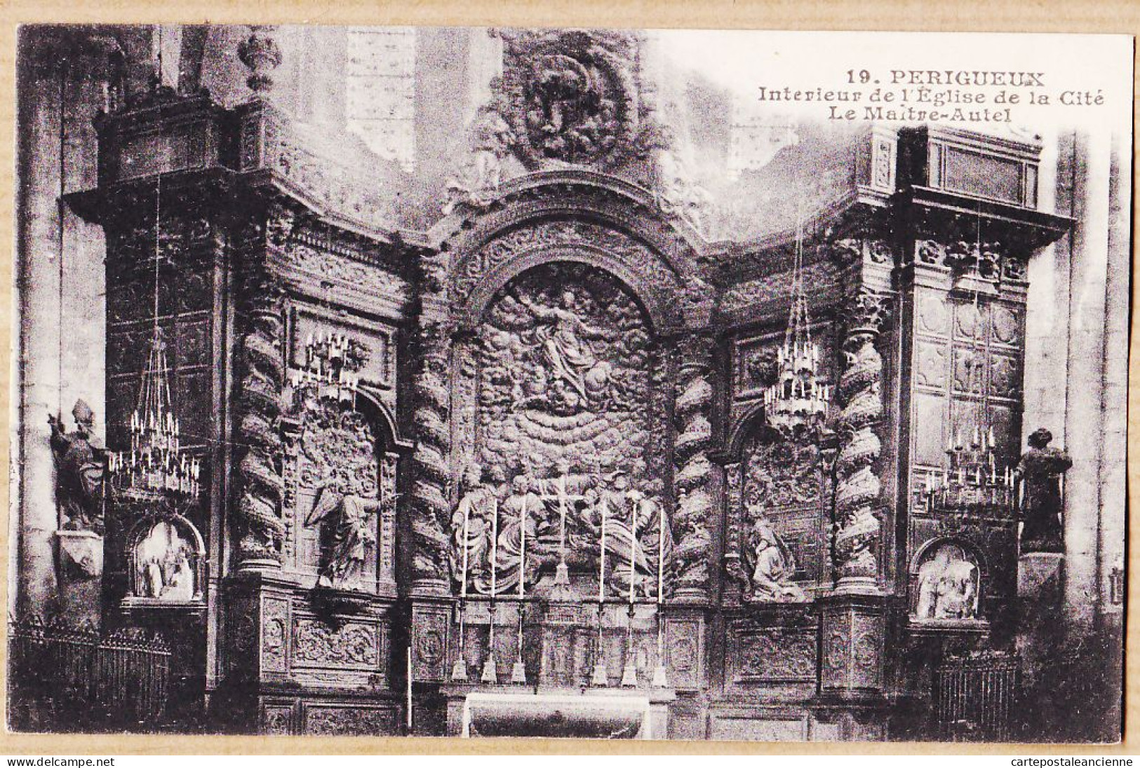 01328 / ⭐ PERIGUEUX Dordogne Intérieur De L' Eglise De La CITE Le Maïtre-Autel 1920s B&G 19 - Périgueux