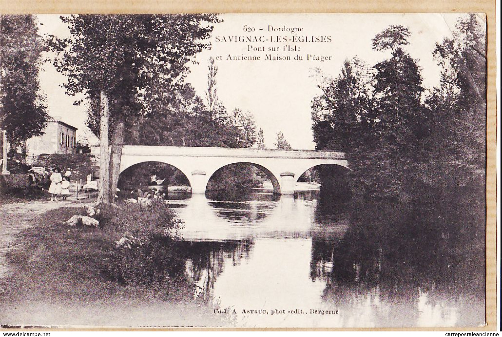 01301 / SAVIGNAC-LES-EGLISES (24) Ancienne Maison Du PEAGER Pont ISLE 1907 à VENARD St-Anatoly Lanta-Photo ASTRUC 620 - Autres & Non Classés