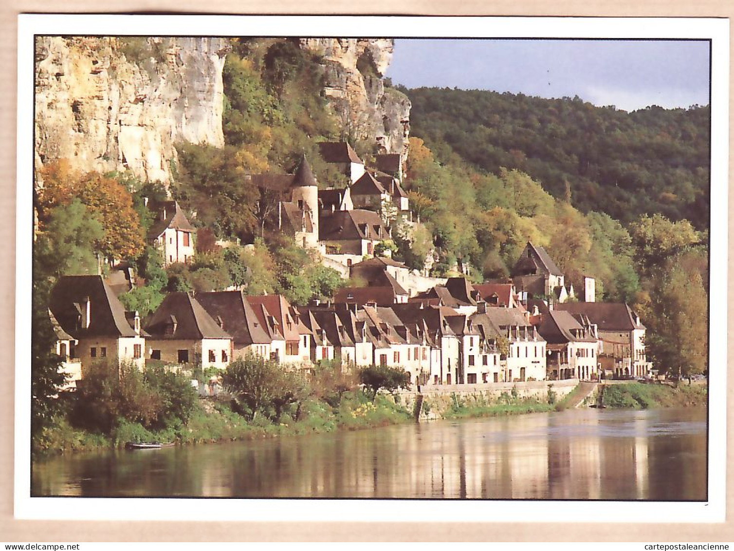 01254 / LA-ROQUE-GAGEAC Village Blottit Pied Falaise 1990s - DORDOGNE - Photo KUMURDJIAN SUD-IMAGE N°290 - Other & Unclassified