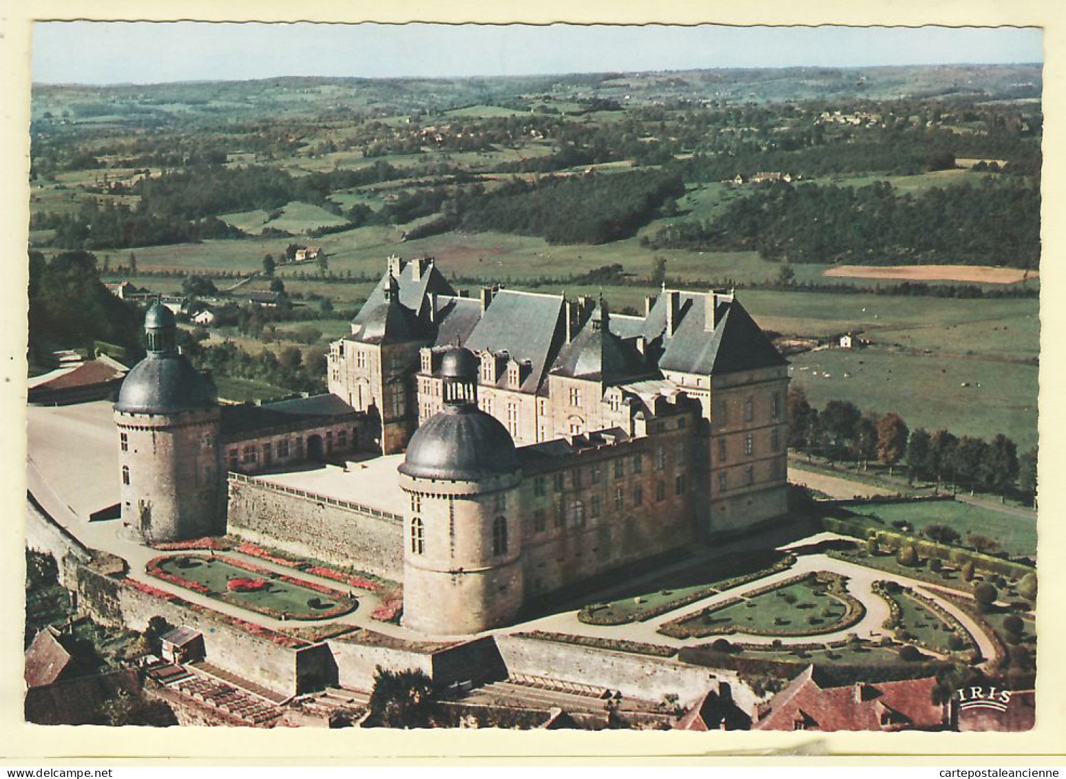 01321 / HAUTEFORT Dordogne Chateau Vue Du Ciel Ensemble Chapelle Façade Est 1960s- IRIS THEOJAC 250 - Autres & Non Classés