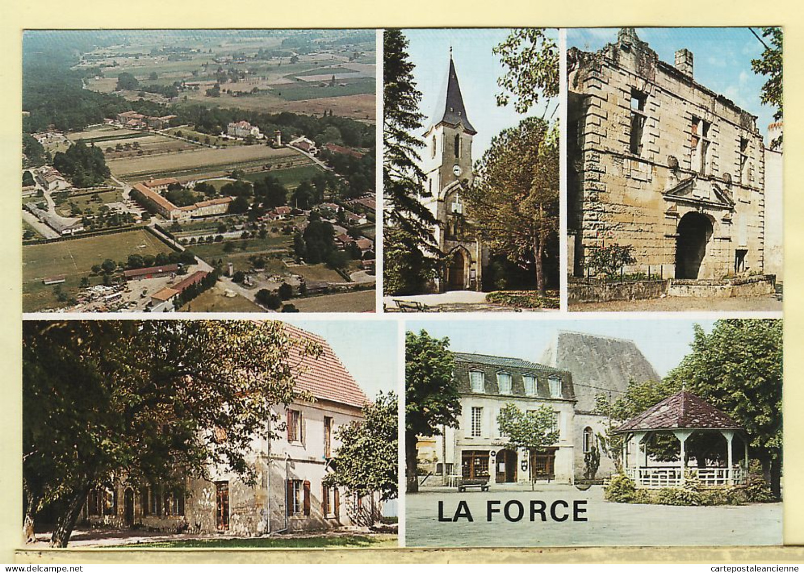 01262 / LA FORCE Laforce 24-Dordogne Eglise Protestante Maison Familiale Rurale JOHN BOST Multivues 1980s-RENE 1903 - Autres & Non Classés