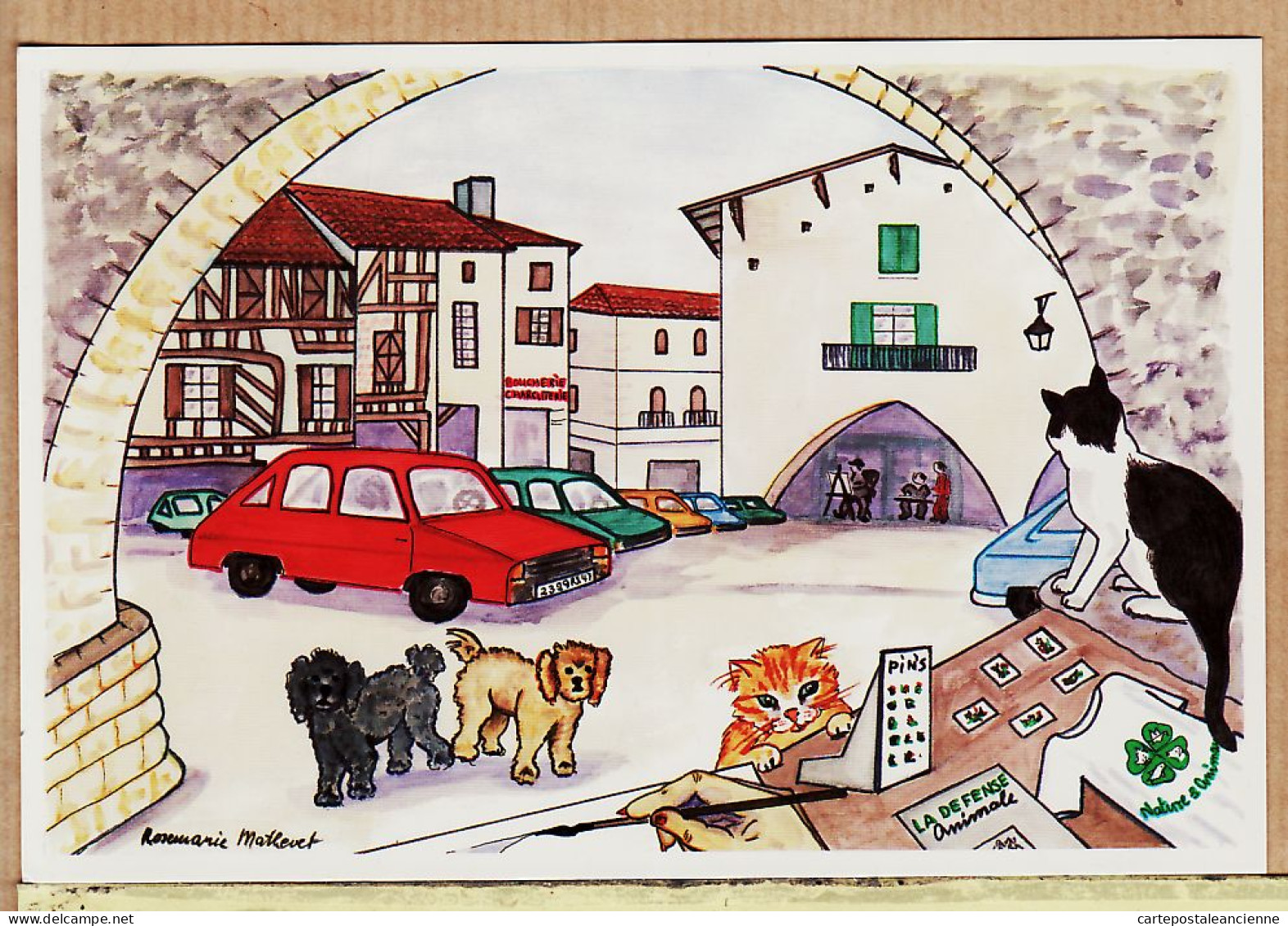 01292 / EYMET Dordogne Lzes Peintres à ...Mai 1994 Oeuvre Rosemarie MATHEVET Peintre Animalier LAGUPIE Lot-Garonne - Otros & Sin Clasificación