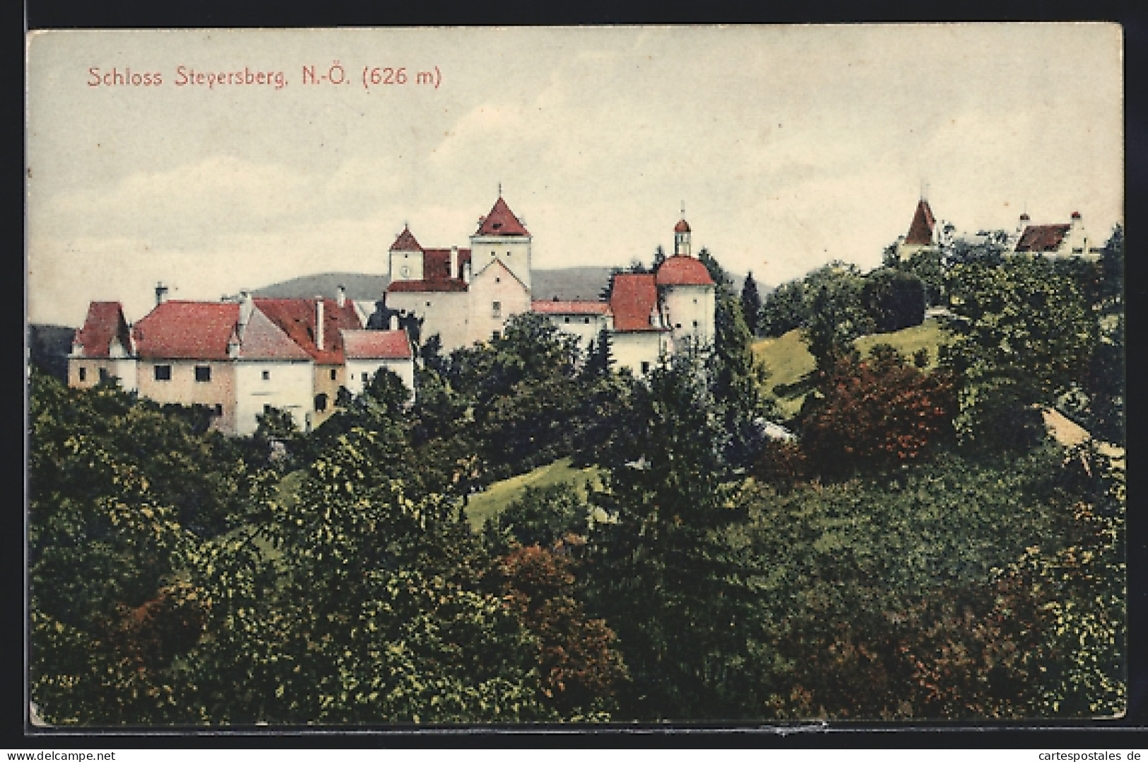 AK Warth /N.-Ö., Ortsansicht Mit Schloss Steyersberg  - Autres & Non Classés