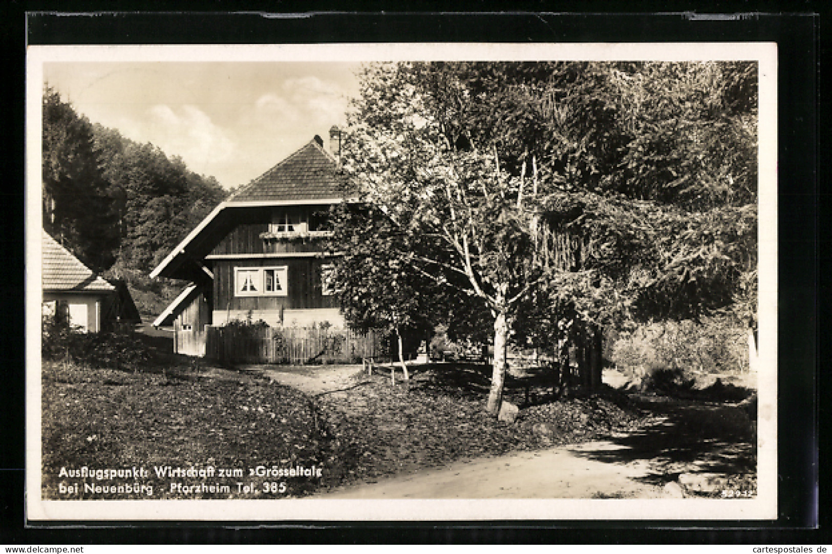 AK Neuenbürg / Württ., Gaststätte Zum Grösseltal  - Andere & Zonder Classificatie