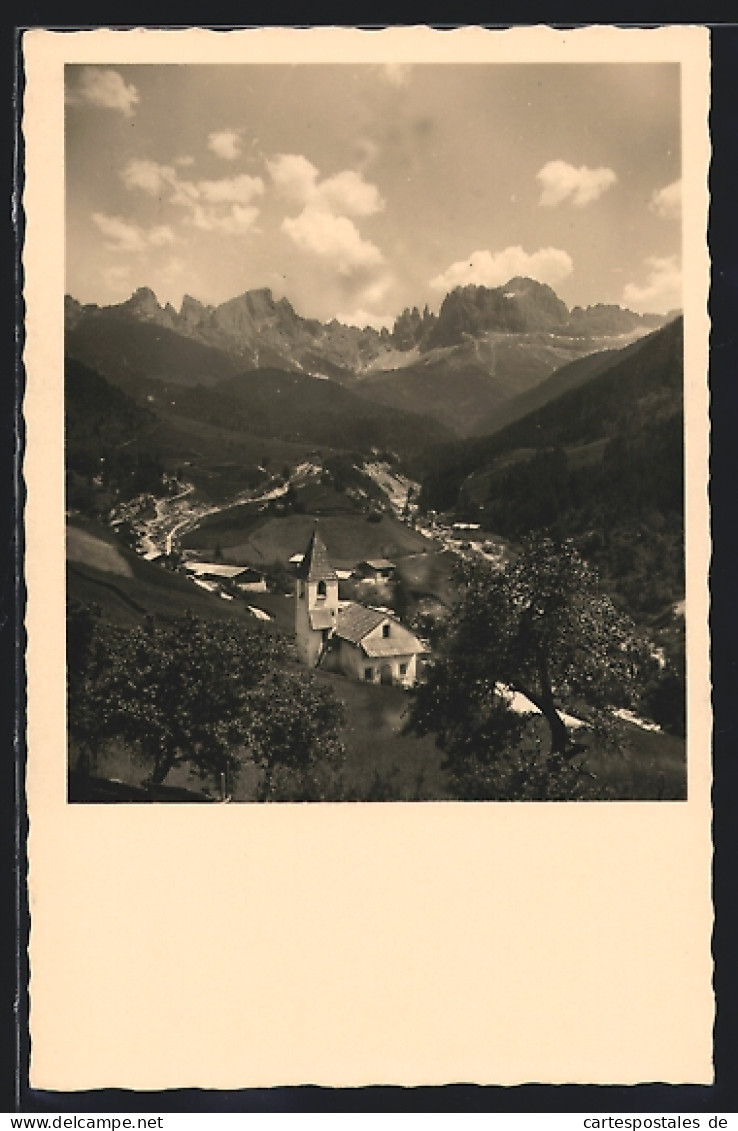 Cartolina St. Cyprian, Ortschaft Im Tal Mit Rosengarten  - Autres & Non Classés