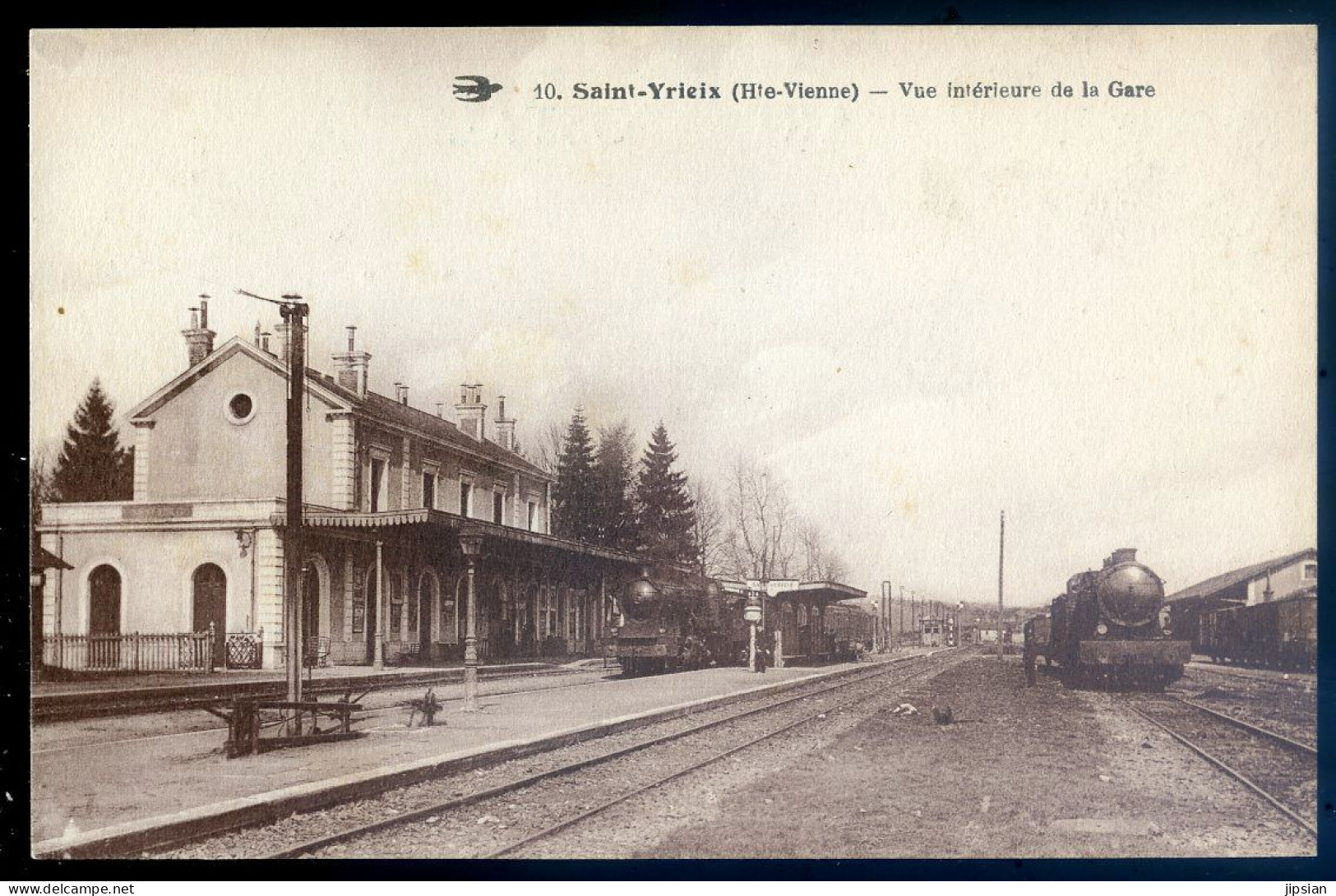 Cpa Du 87 Saint Yrieix -- Vue Intérieure De La Gare    STEP196 - Saint Yrieix La Perche