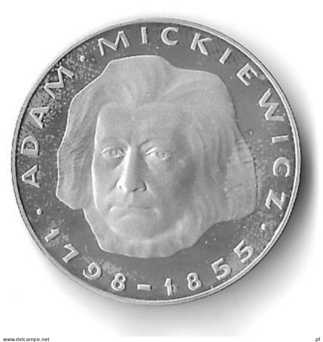 100 Zl  1978 (Ag)  Adam Mickiewicz 1798-1855 - Pologne