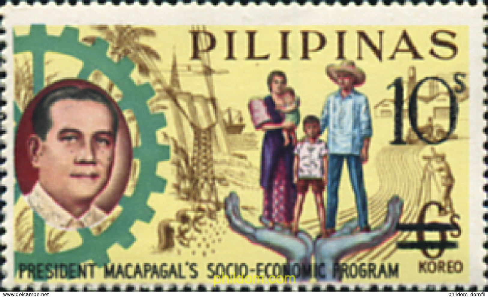 702596 MNH FILIPINAS 1973 SOBRECARGADOS - Filipinas