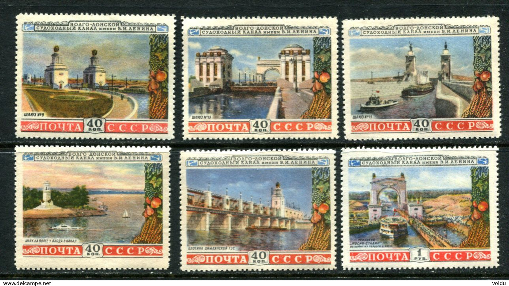 Russia 1953 Mi 1669-74   MNH  ** - Unused Stamps