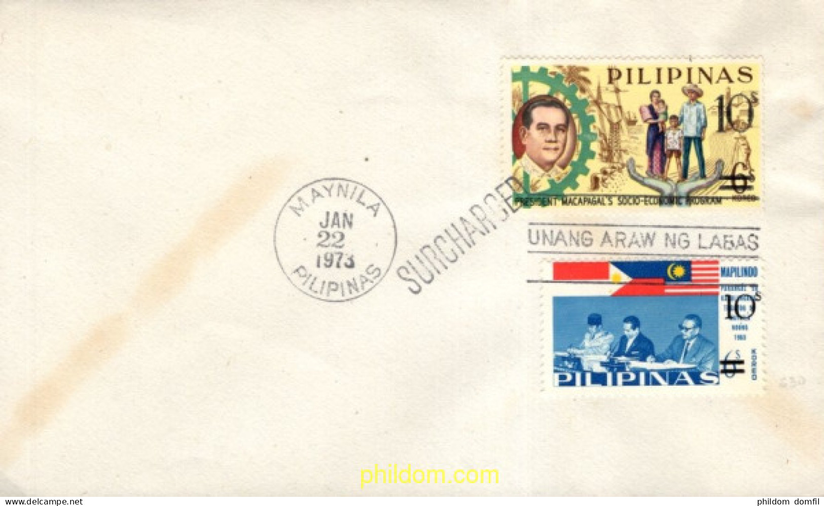 730644 MNH FILIPINAS 1973 SOBRECARGADOS - Philippines