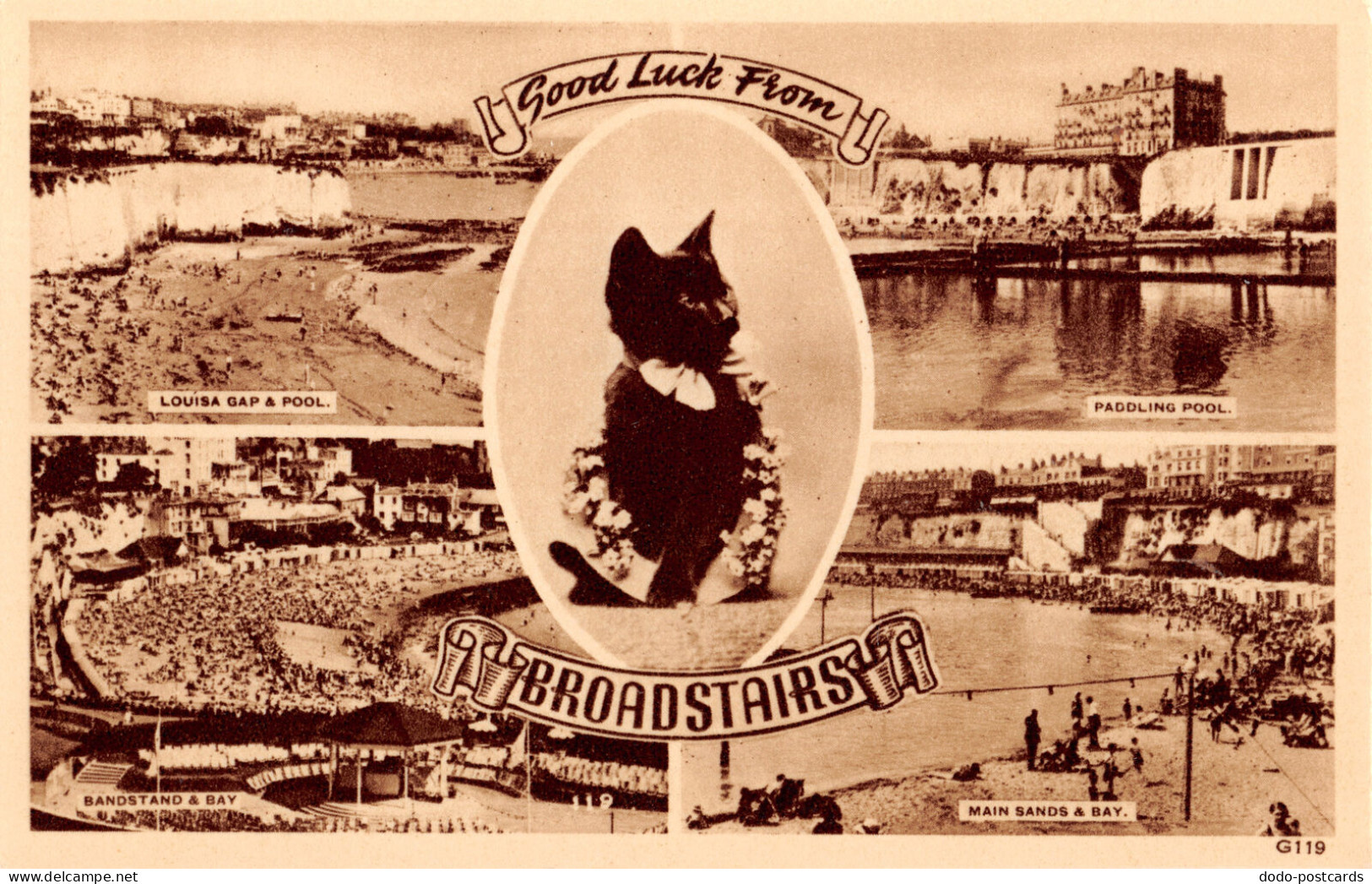R333013 Good Luck From Broadstairs. G119. A. H. And S. Paragon Series. Multi Vie - Monde