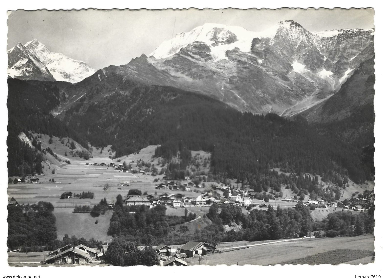 74  Les Contamines - Val Montjoie - Vue Generale,le Dome De Miage , L'aiguille De Bionnassay - Les Contamines-Montjoie